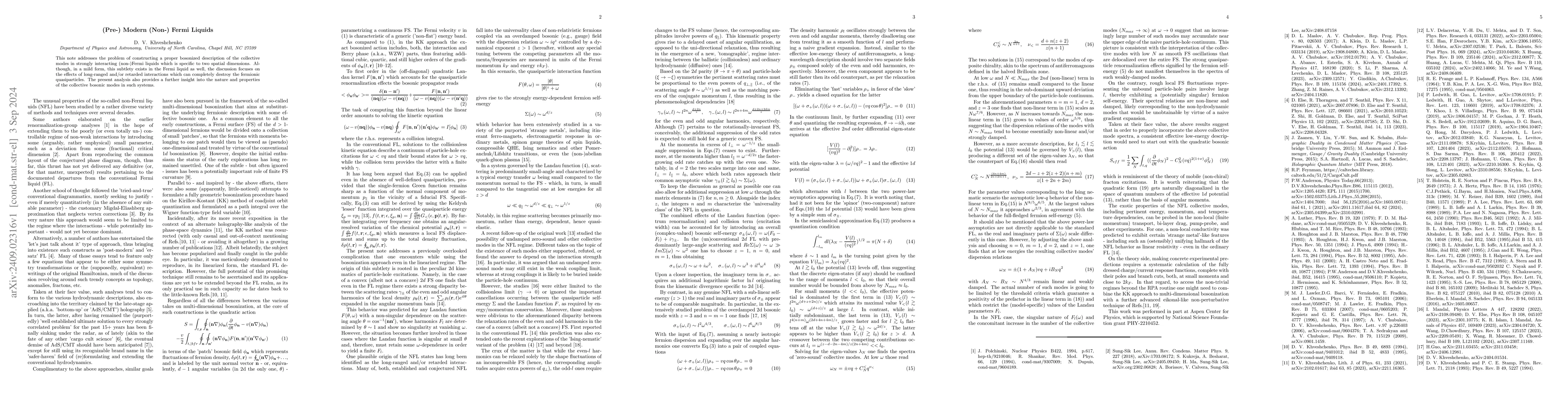 Thumbnail for (Pre-)Modern (Non-)Fermi liquids