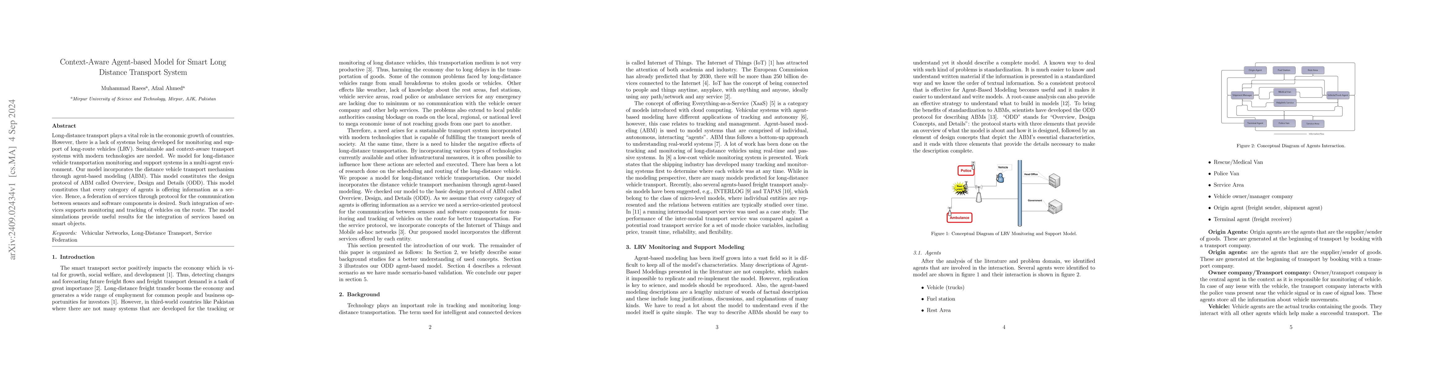Thumbnail for Context-Aware Agent-based Model for Smart Long Distance Transport System