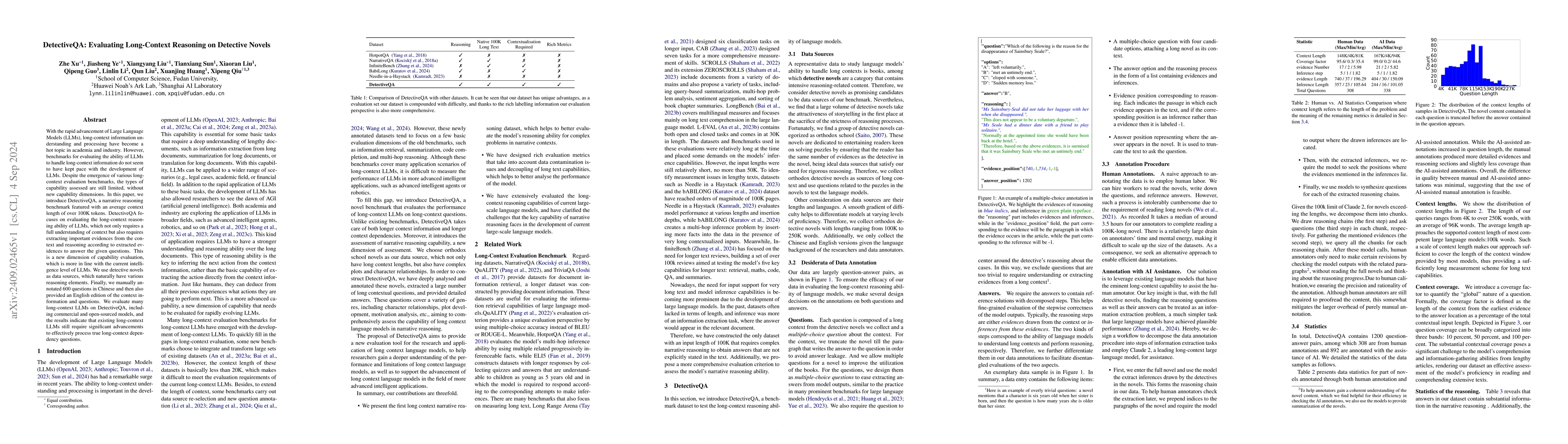 Thumbnail for DetectiveQA: Evaluating Long-Context Reasoning on Detective Novels