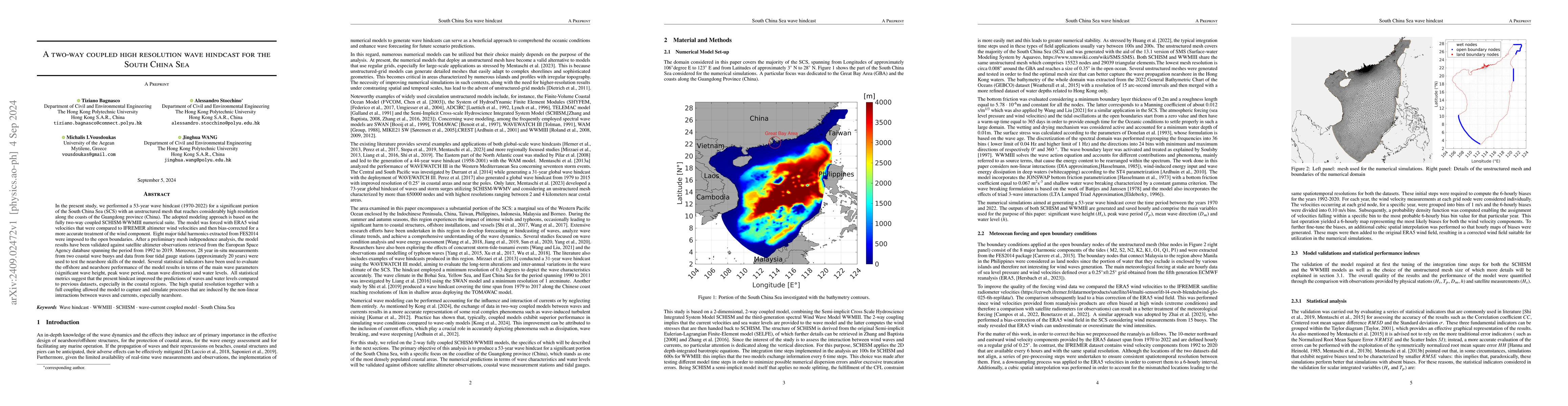 Thumbnail for A two-way coupled high resolution wave hindcast for the South China Sea