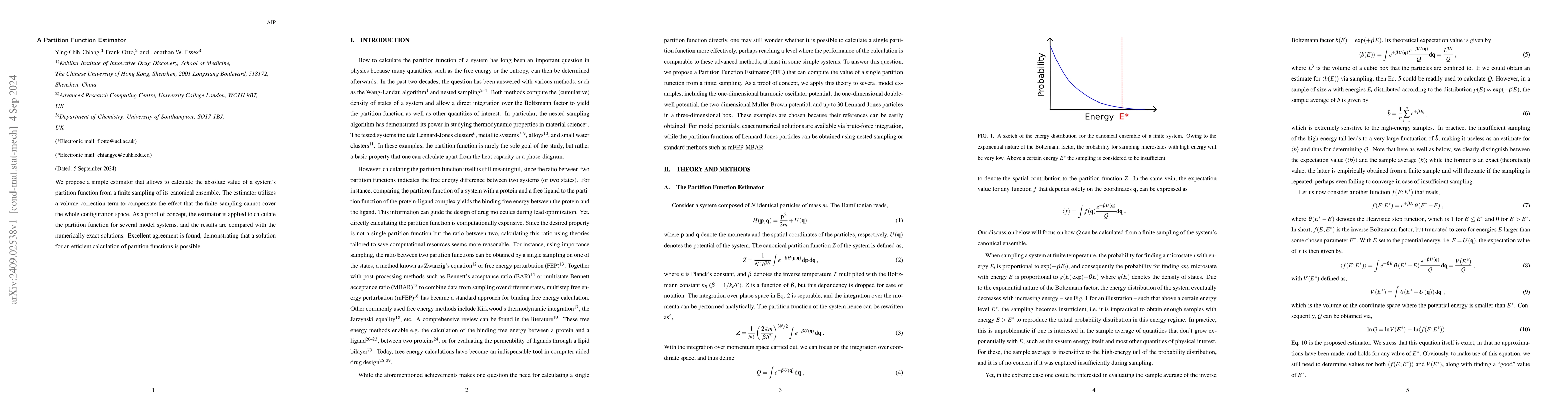 Thumbnail for A Partition Function Estimator
