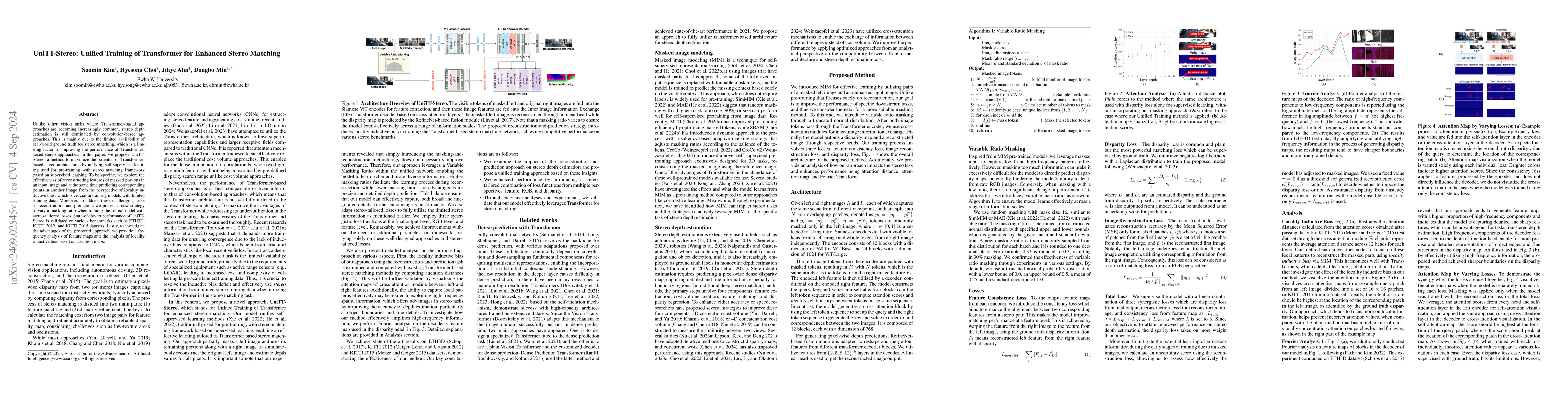 Thumbnail for UniTT-Stereo: Unified Training of Transformer for Enhanced Stereo
  Matching