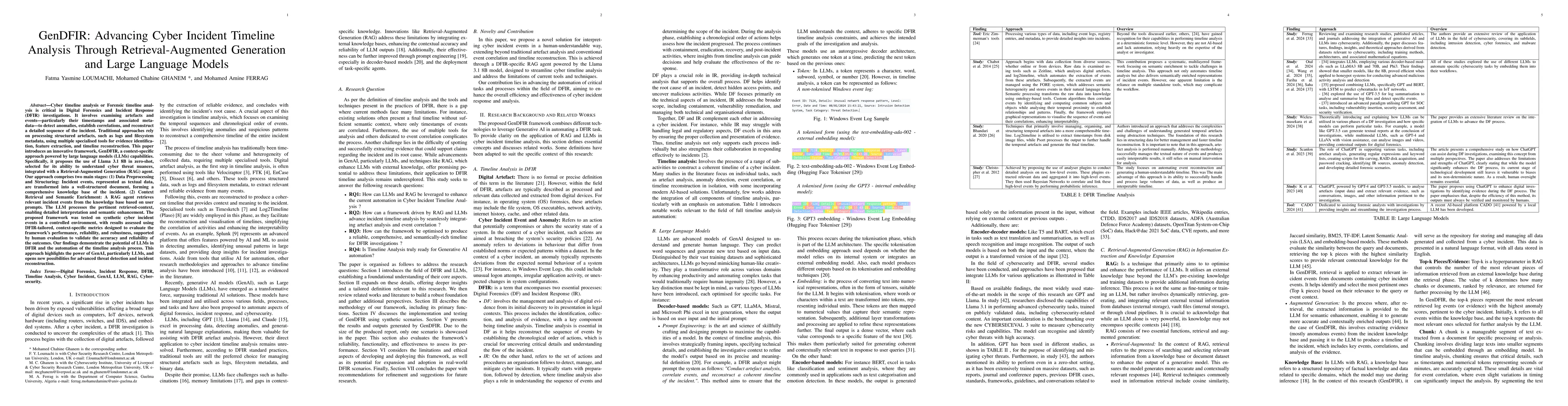 Thumbnail for Advancing Cyber Incident Timeline Analysis Through Rule Based AI and
  Large Language Models