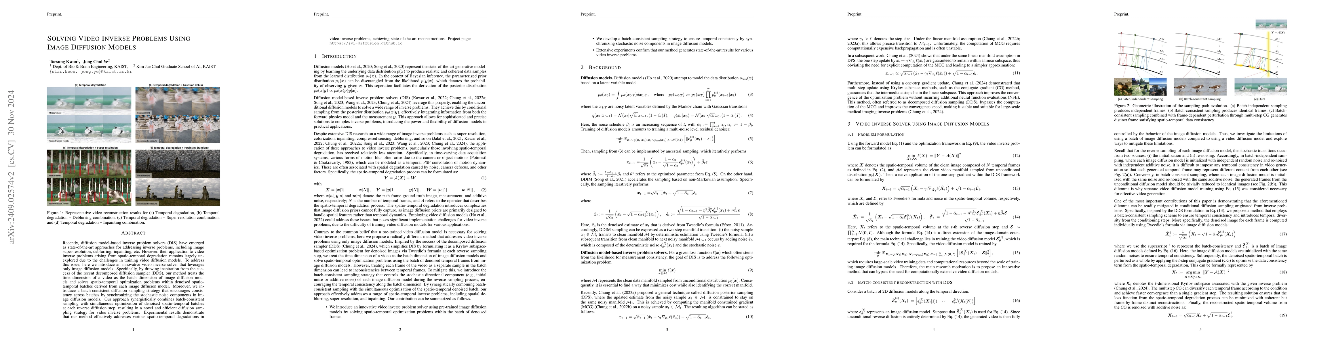 Thumbnail for Solving Video Inverse Problems Using Image Diffusion Models
