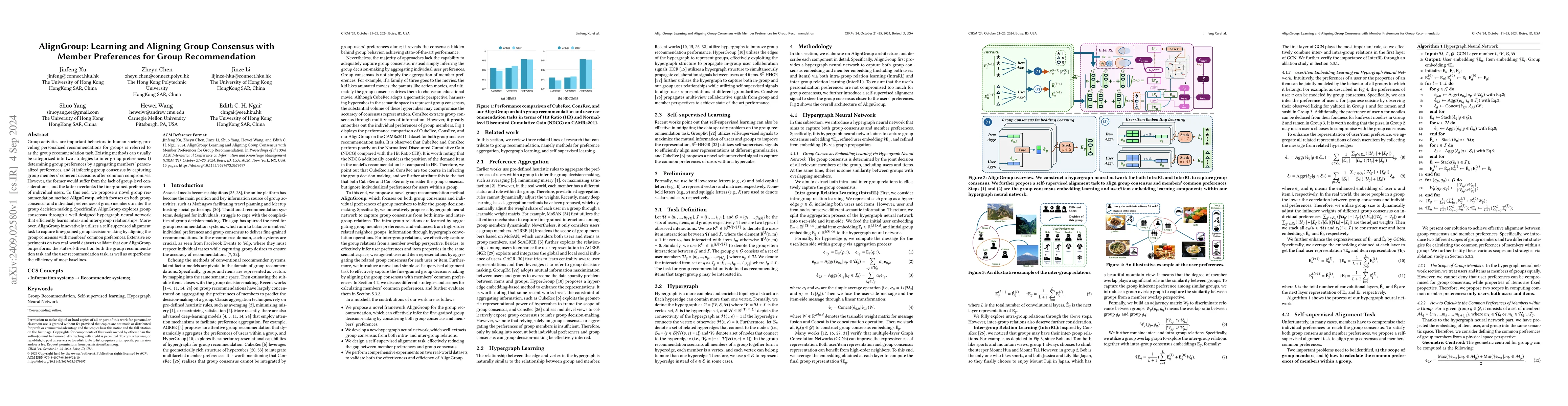 Thumbnail for AlignGroup: Learning and Aligning Group Consensus with Member
  Preferences for Group Recommendation