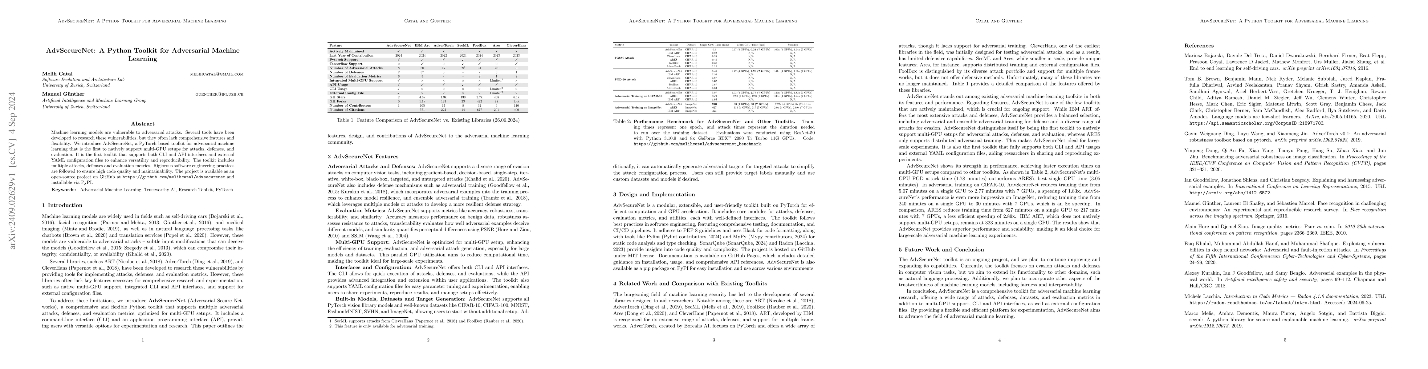 Thumbnail for AdvSecureNet: A Python Toolkit for Adversarial Machine Learning
