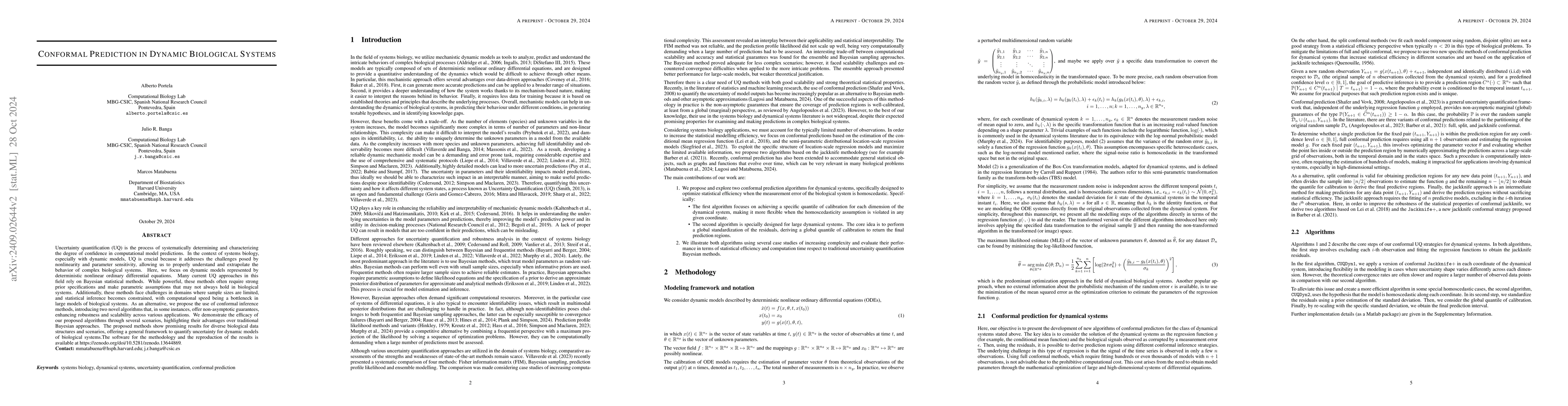 Thumbnail for Conformal Prediction in Dynamic Biological Systems