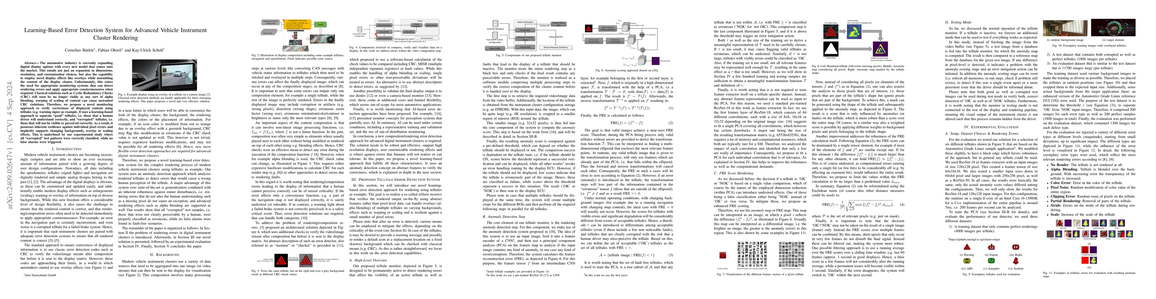 Thumbnail for Learning-Based Error Detection System for Advanced Vehicle Instrument
  Cluster Rendering