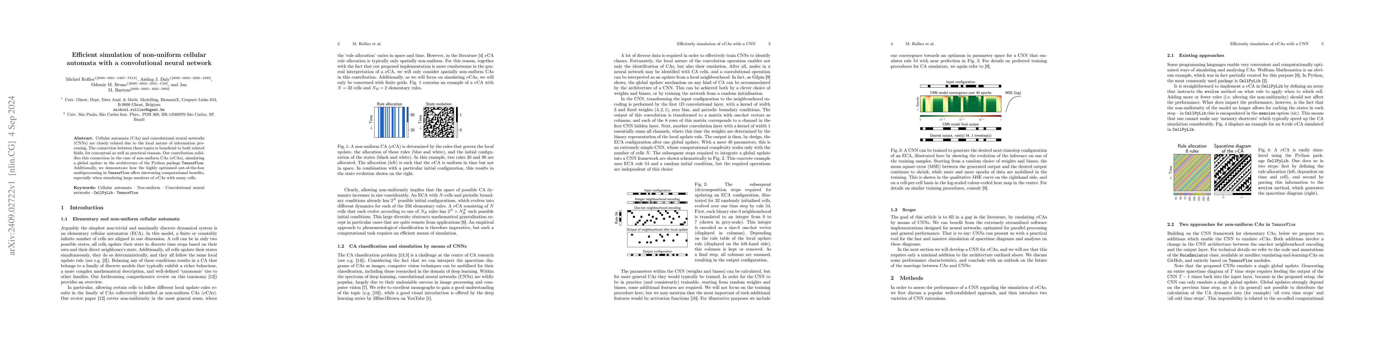 Thumbnail for Efficient Simulation of Non-uniform Cellular Automata with a
  Convolutional Neural Network