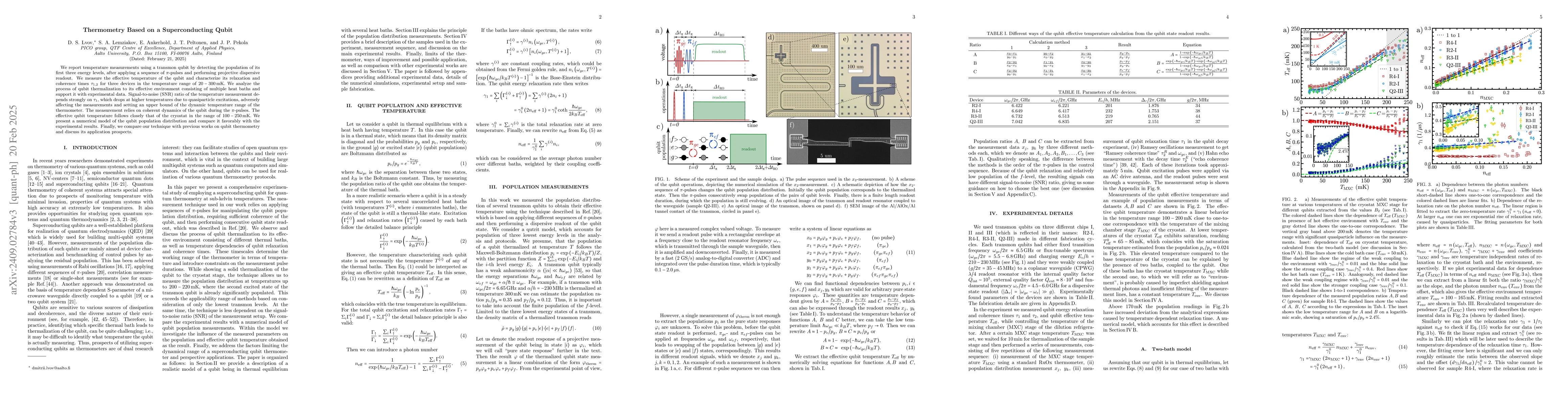 Thumbnail for Thermometry Based on a Superconducting Qubit