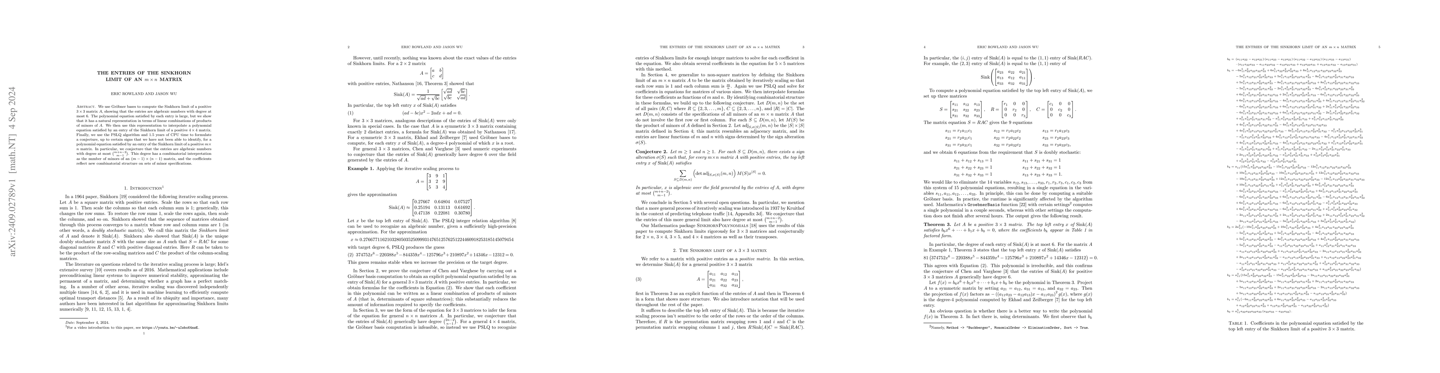 Thumbnail for The entries of the Sinkhorn limit of an $m \times n$ matrix