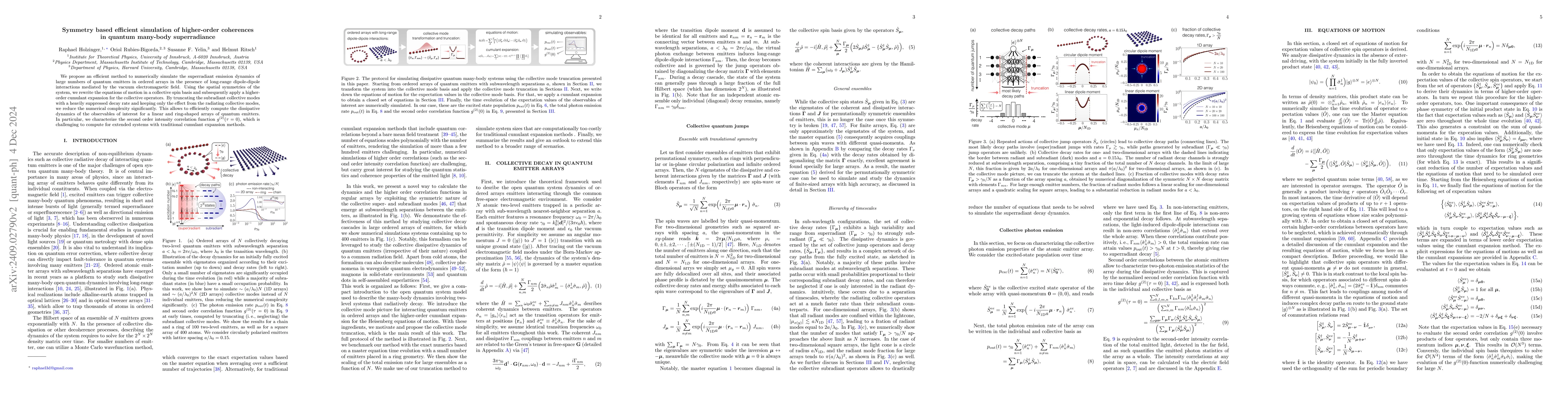 Thumbnail for Symmetry based efficient simulation of dissipative quantum many-body
  dynamics in subwavelength quantum emitter arrays