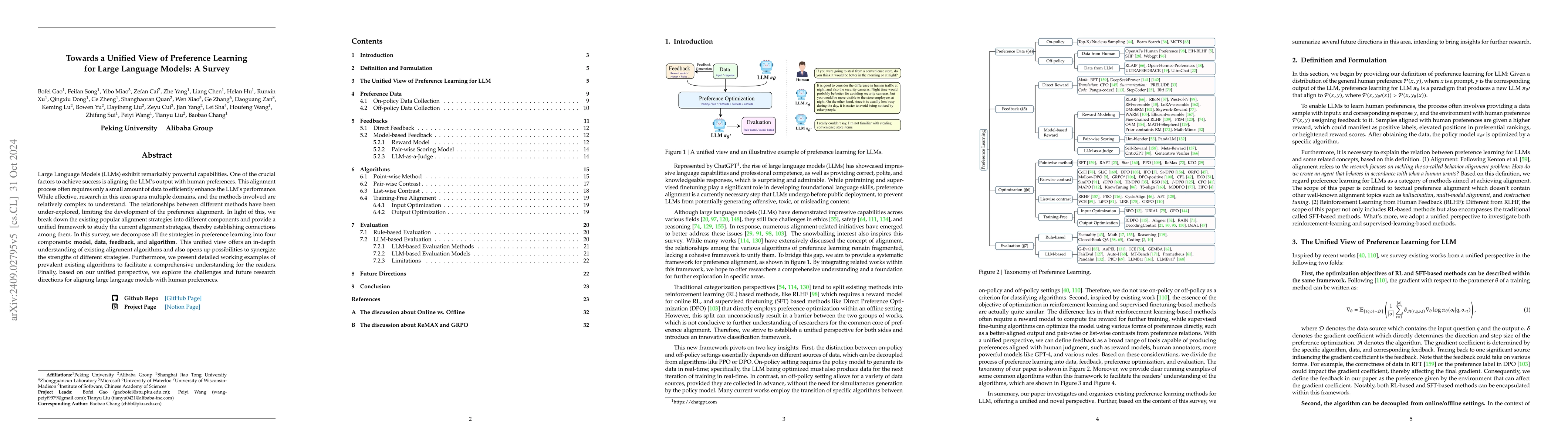 Thumbnail for Towards a Unified View of Preference Learning for Large Language Models:
  A Survey