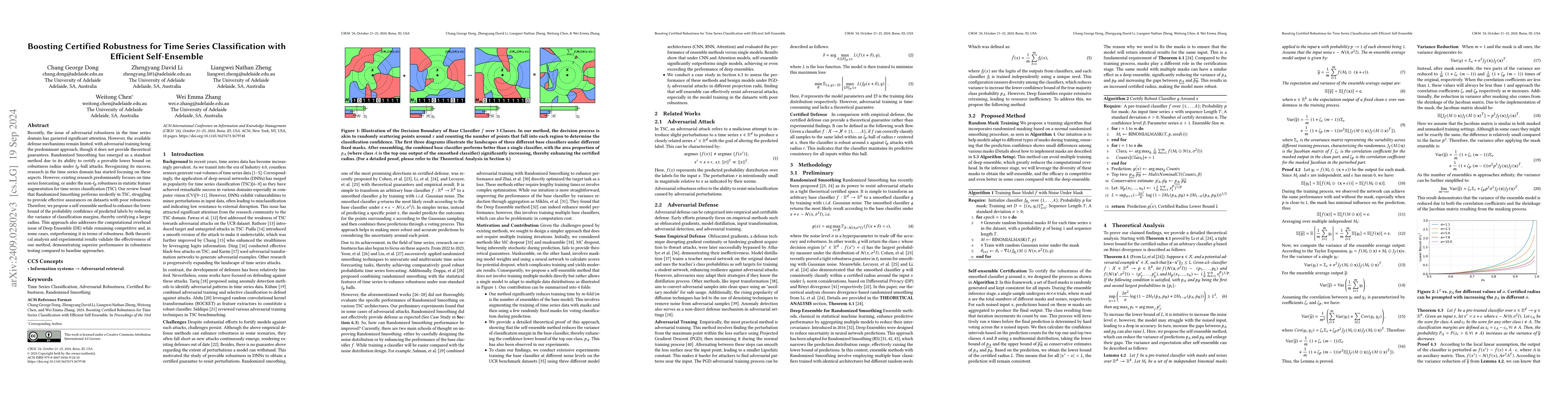Thumbnail for Boosting Certificate Robustness for Time Series Classification with
  Efficient Self-Ensemble