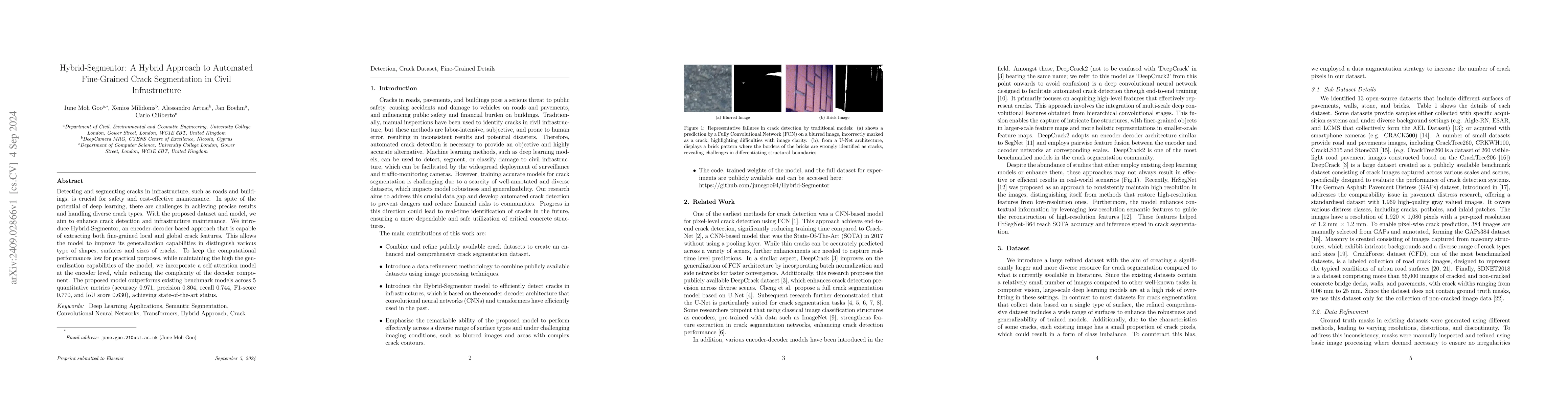 Thumbnail for Hybrid-Segmentor: A Hybrid Approach to Automated Fine-Grained Crack
  Segmentation in Civil Infrastructure
