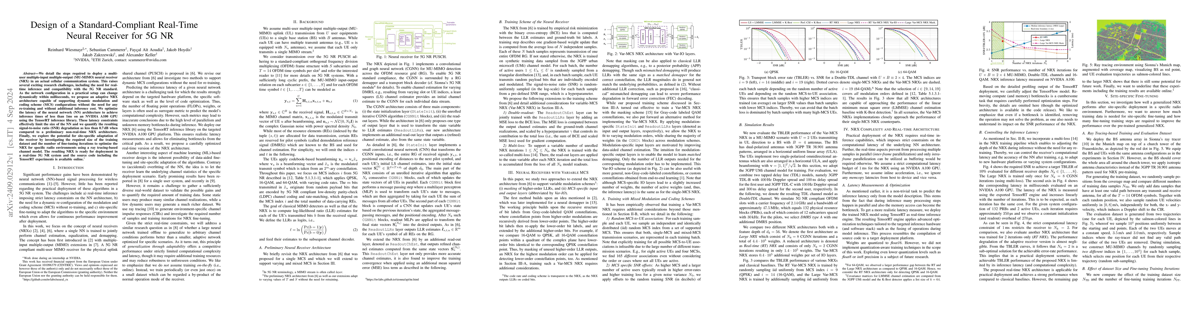 Thumbnail for Design of a Standard-Compliant Real-Time Neural Receiver for 5G NR