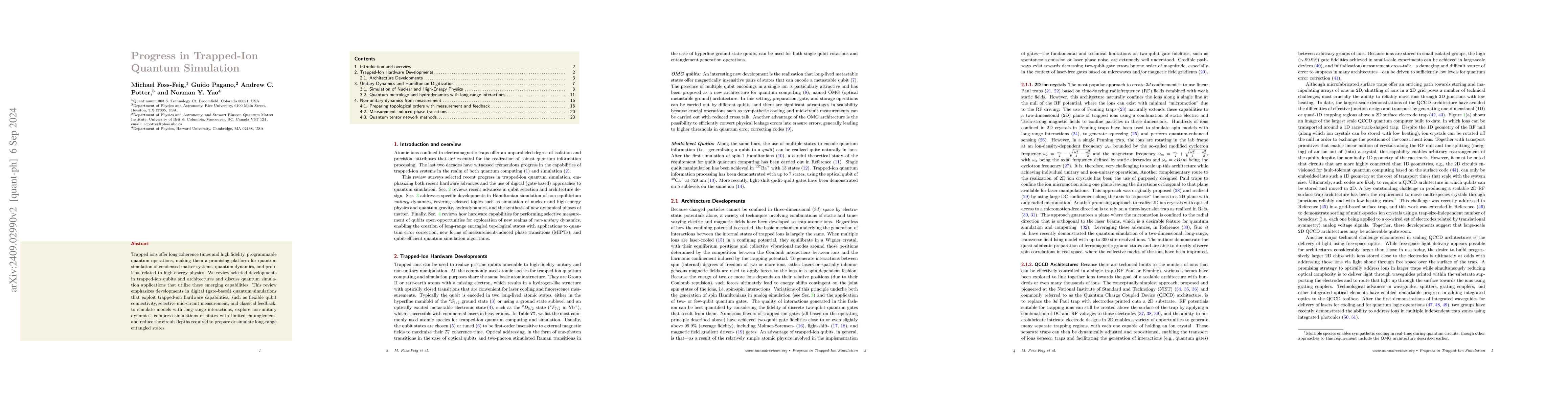 Thumbnail for Progress in Trapped-Ion Quantum Simulation