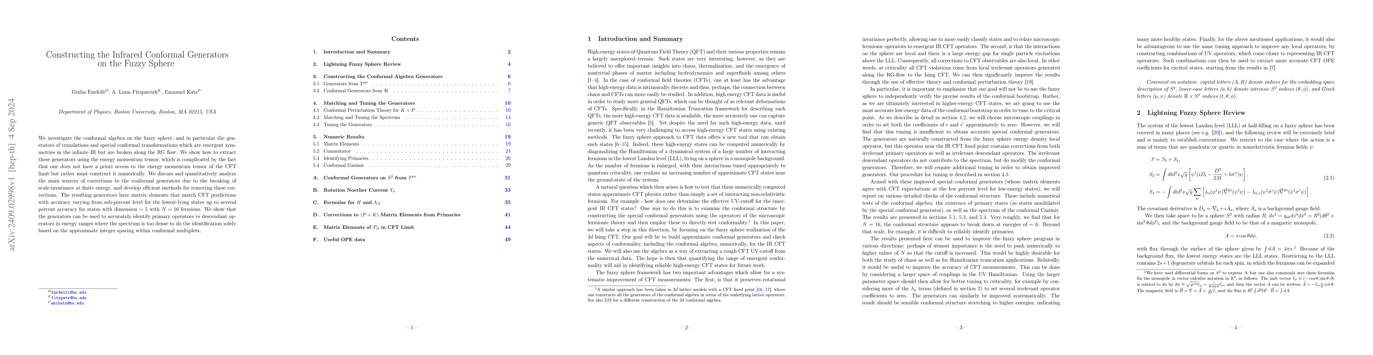 Thumbnail for Constructing the Infrared Conformal Generators on the Fuzzy Sphere