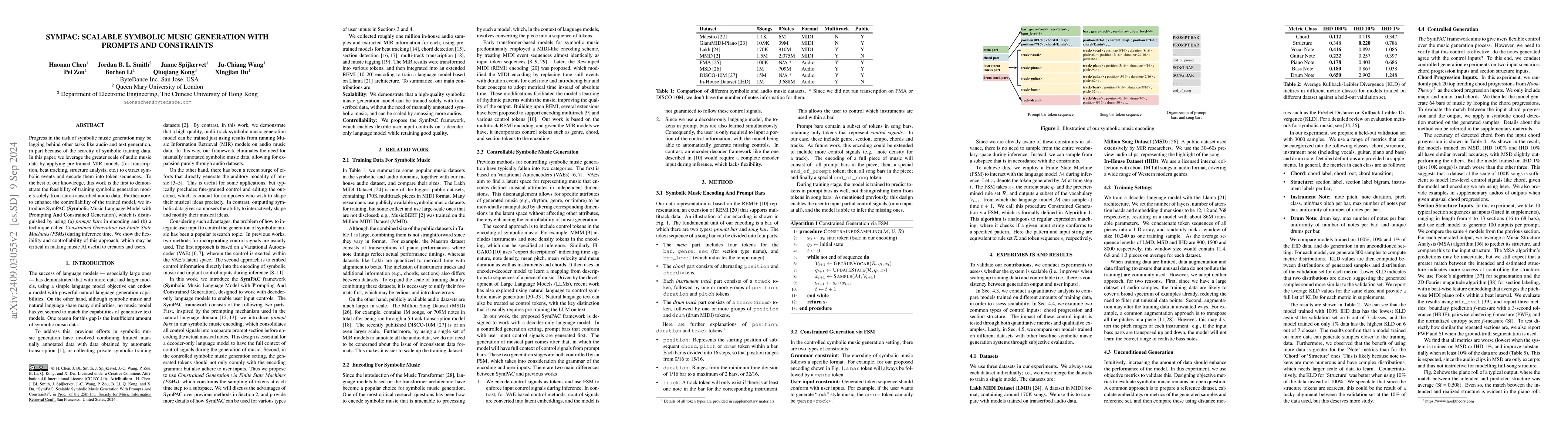 Thumbnail for SymPAC: Scalable Symbolic Music Generation With Prompts And Constraints