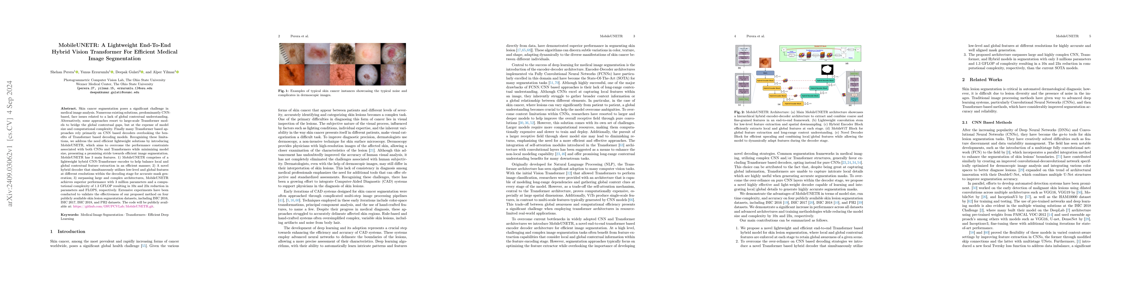 Thumbnail for MobileUNETR: A Lightweight End-To-End Hybrid Vision Transformer For
  Efficient Medical Image Segmentation
