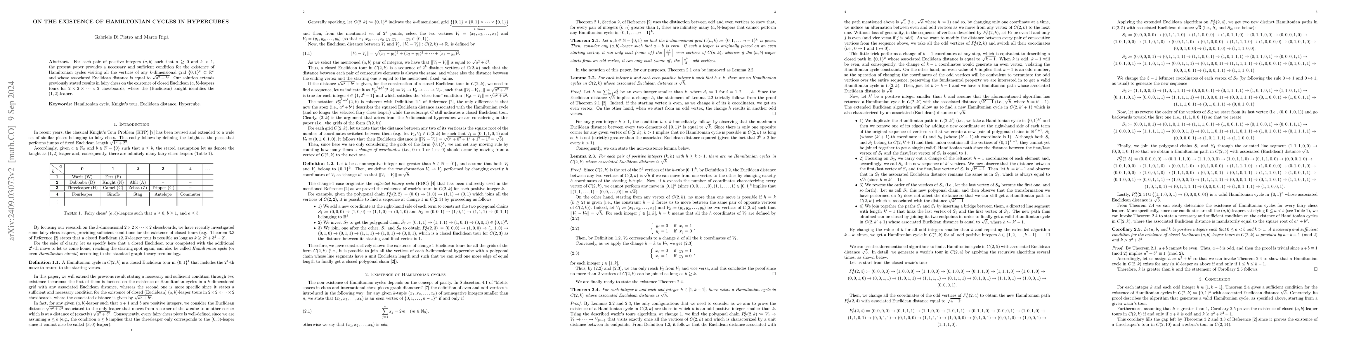 Thumbnail for On the existence of Hamiltonian cycles in hypercubes