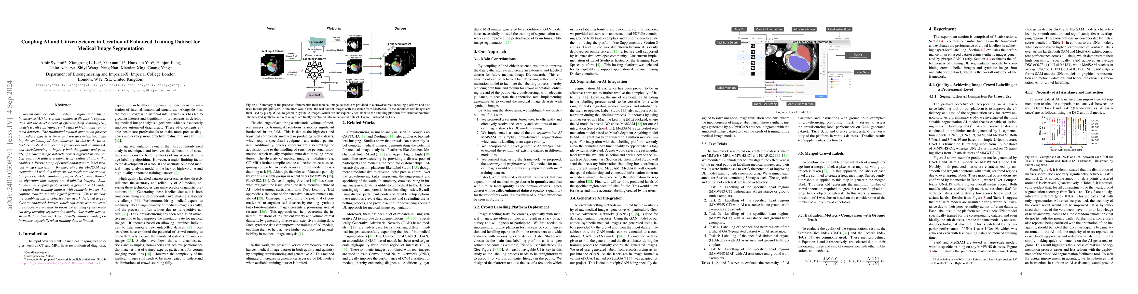 Thumbnail for Coupling AI and Citizen Science in Creation of Enhanced Training Dataset
  for Medical Image Segmentation