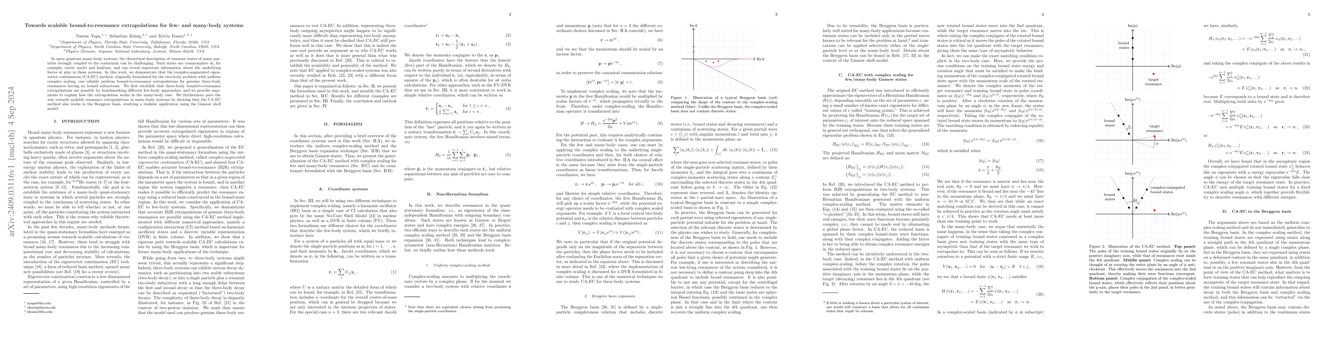 Thumbnail for Towards scalable bound-to-resonance extrapolations for few- and
  many-body systems