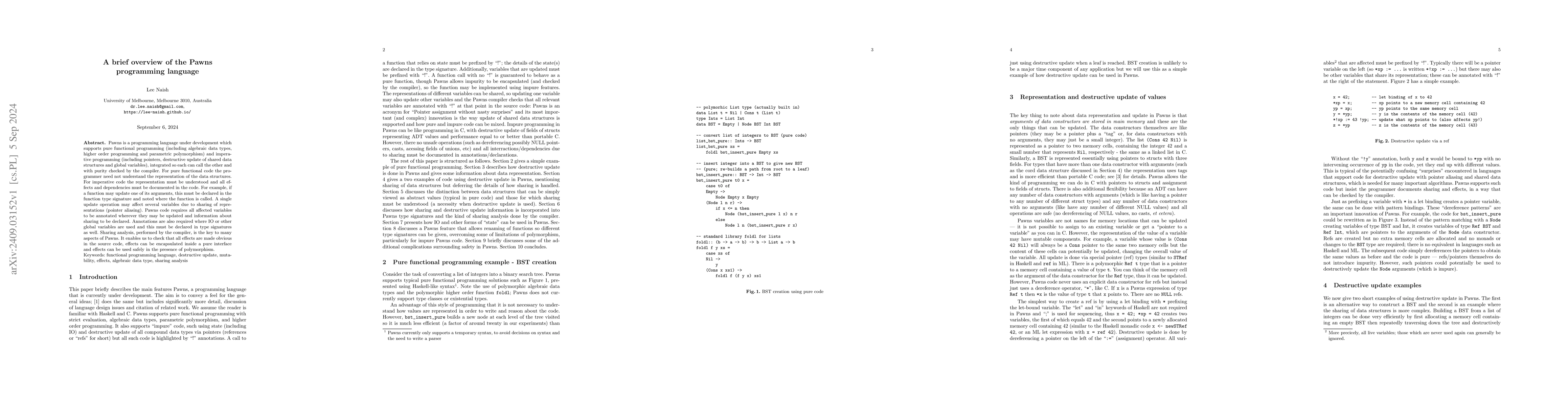 Thumbnail for A Brief Overview of the Pawns Programming Language