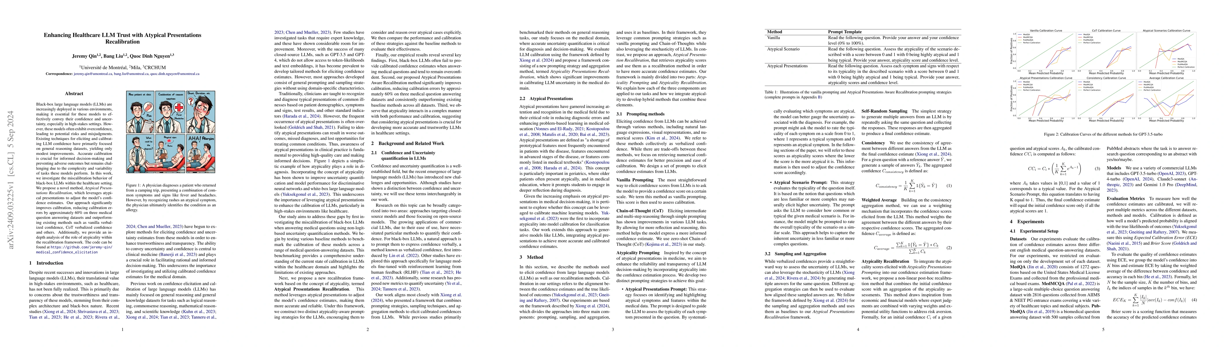 Thumbnail for Enhancing Healthcare LLM Trust with Atypical Presentations Recalibration