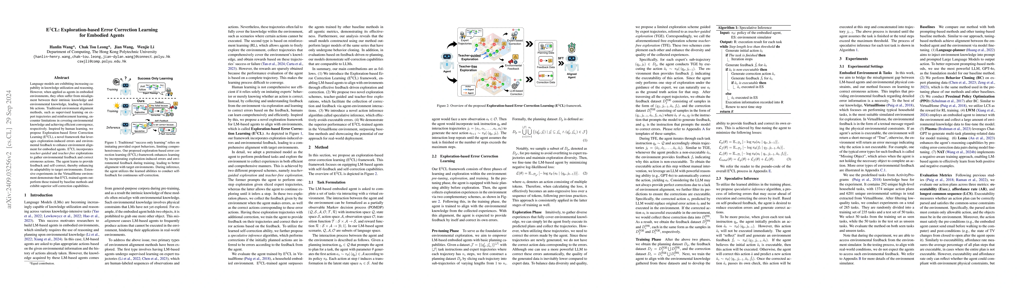Thumbnail for E2CL: Exploration-based Error Correction Learning for Embodied Agents