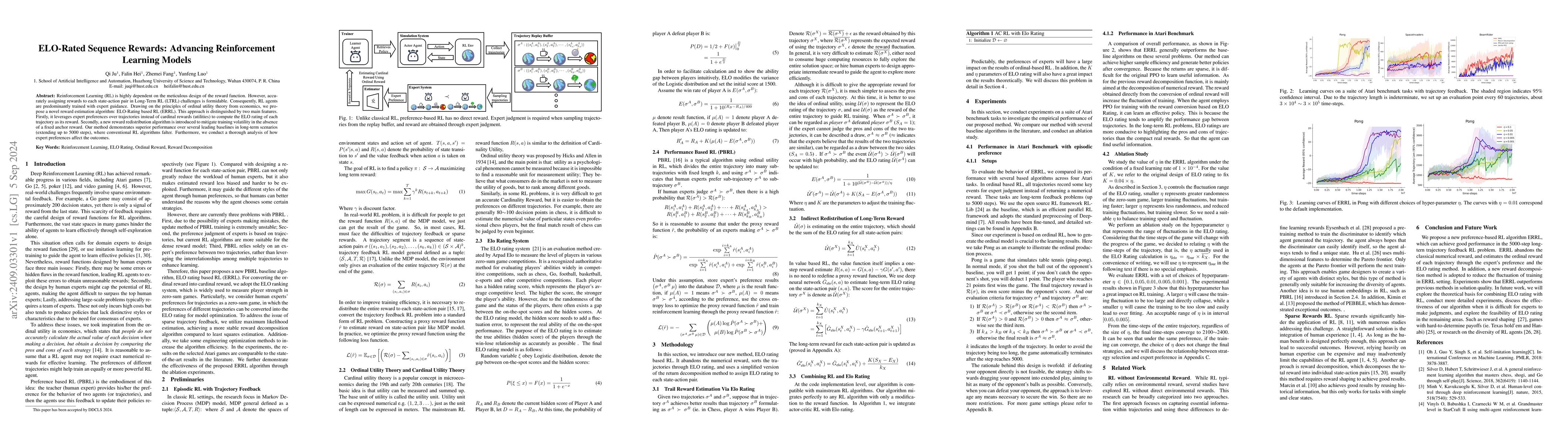 Thumbnail for ELO-Rated Sequence Rewards: Advancing Reinforcement Learning Models
