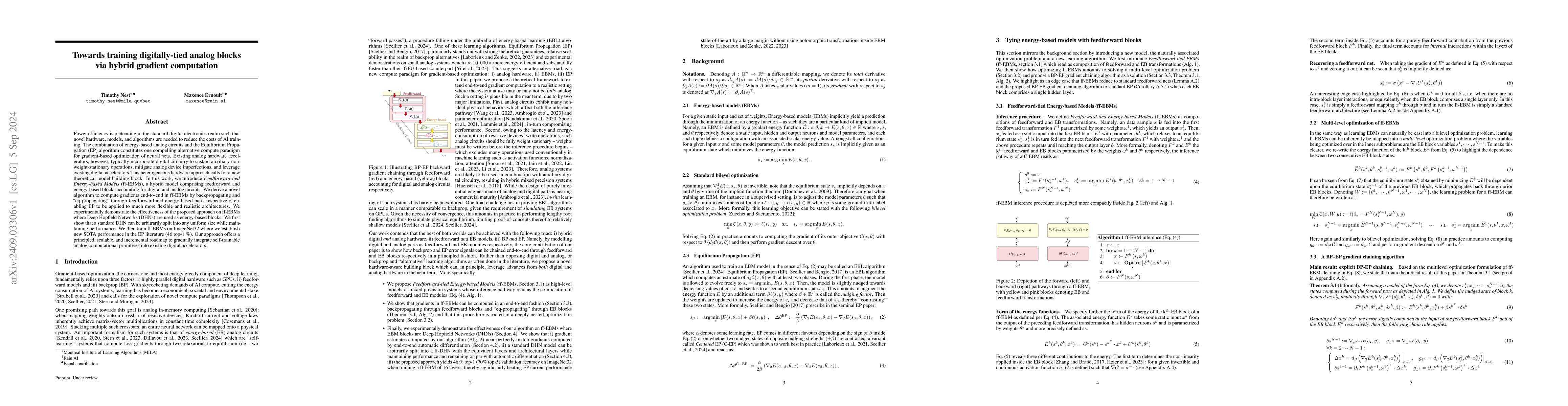 Thumbnail for Towards training digitally-tied analog blocks via hybrid gradient
  computation