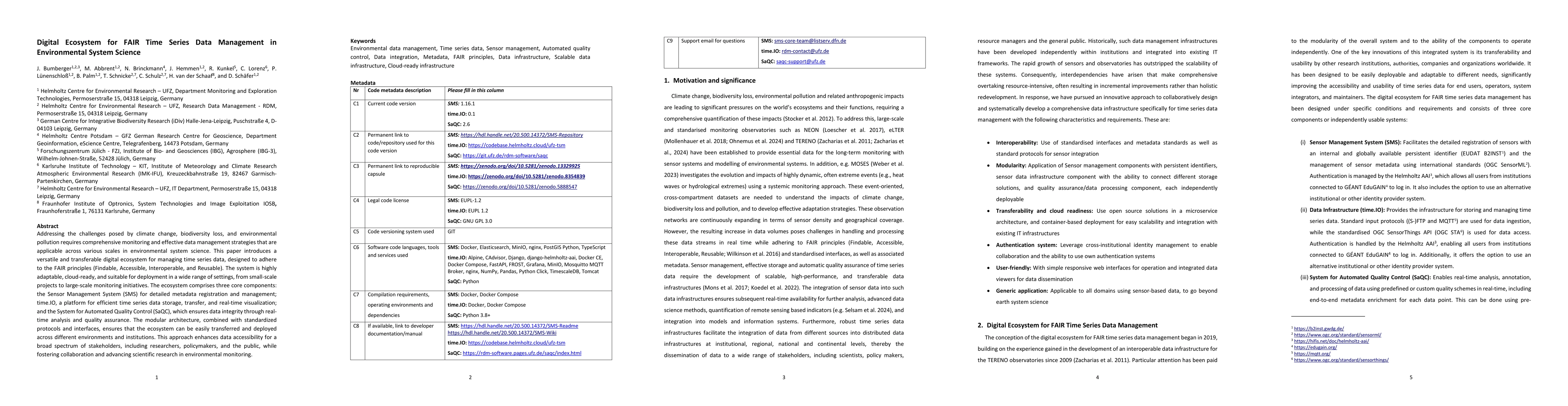 Thumbnail for Digital Ecosystem for FAIR Time Series Data Management in Environmental
  System Science