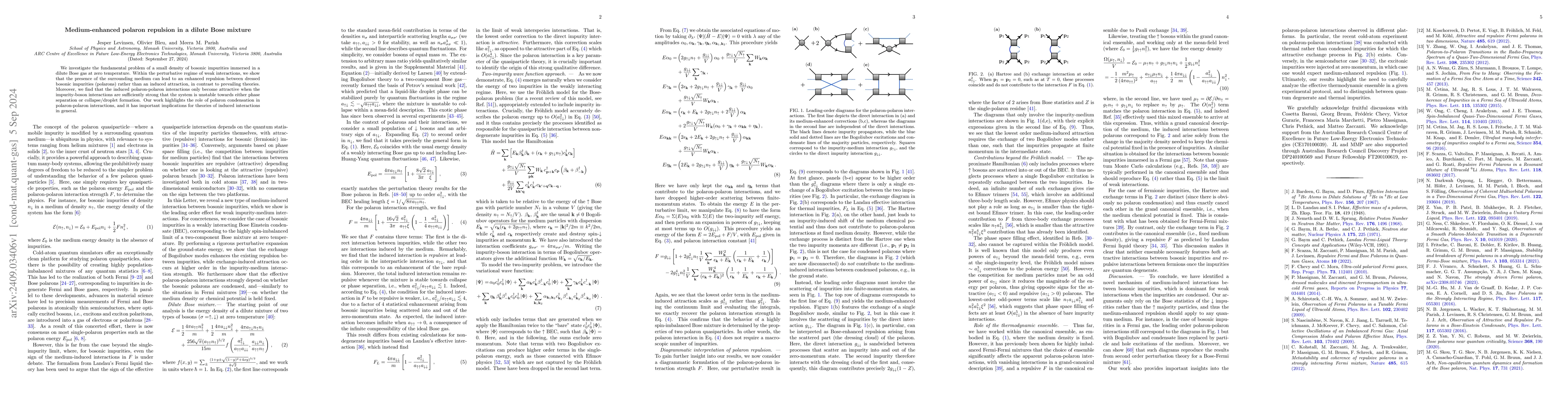 Thumbnail for Medium-enhanced polaron repulsion in a dilute Bose mixture