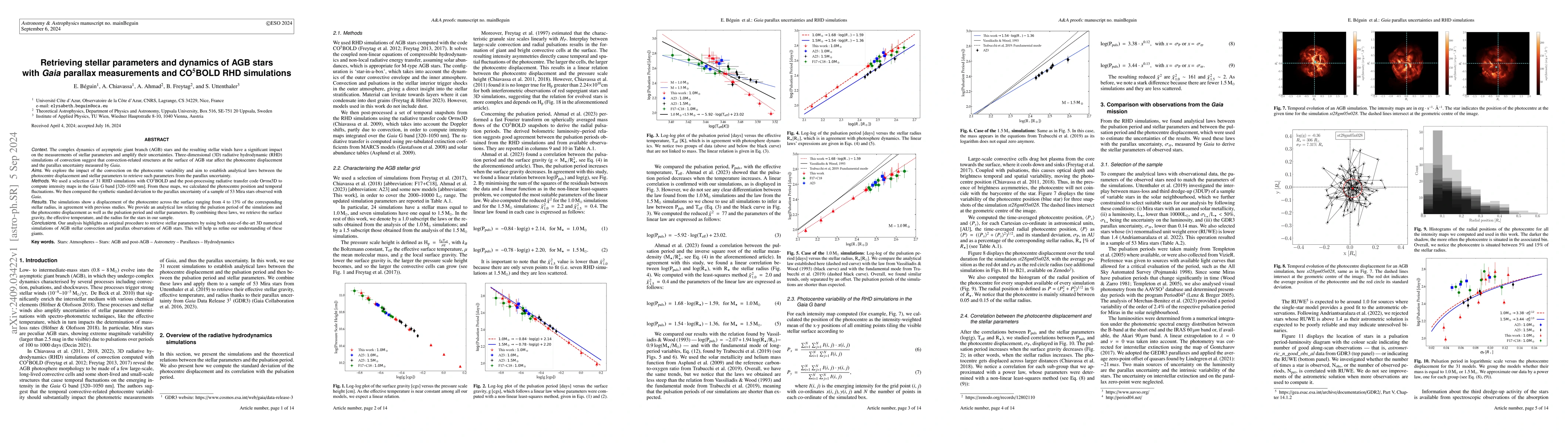 Thumbnail for Retrieving stellar parameters and dynamics of AGB stars with Gaia
  parallax measurements and CO5BOLD RHD simulations