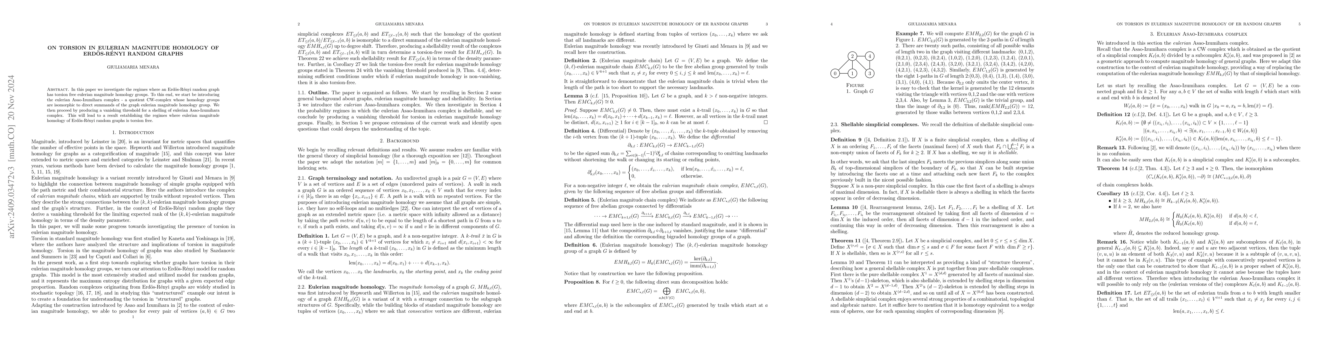 Thumbnail for On torsion in eulerian magnitude homology of Erdos-Renyi random graphs