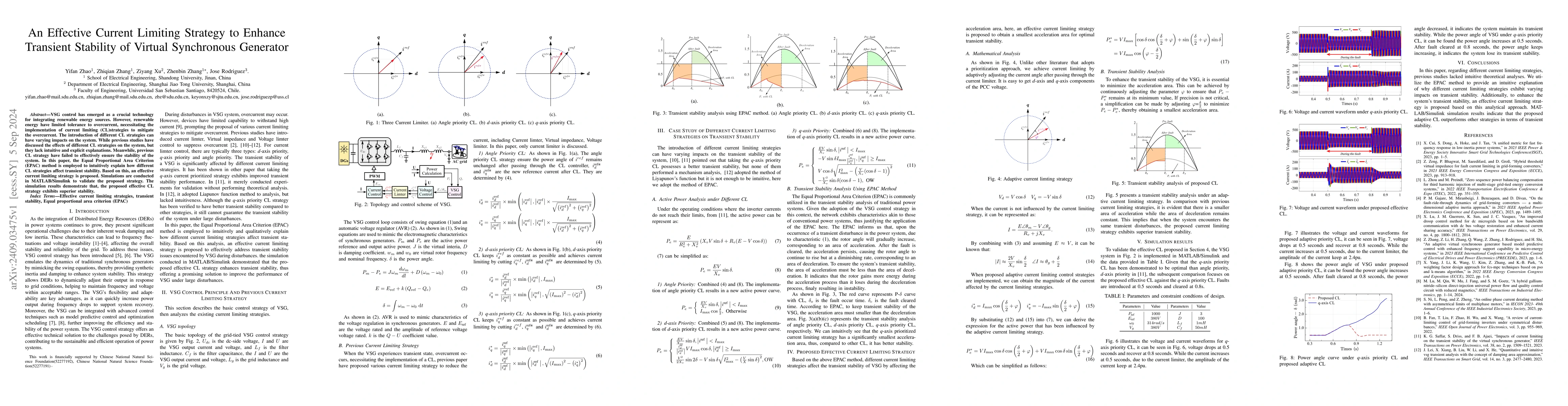 Thumbnail for An Effective Current Limiting Strategy to Enhance Transient Stability of
  Virtual Synchronous Generator