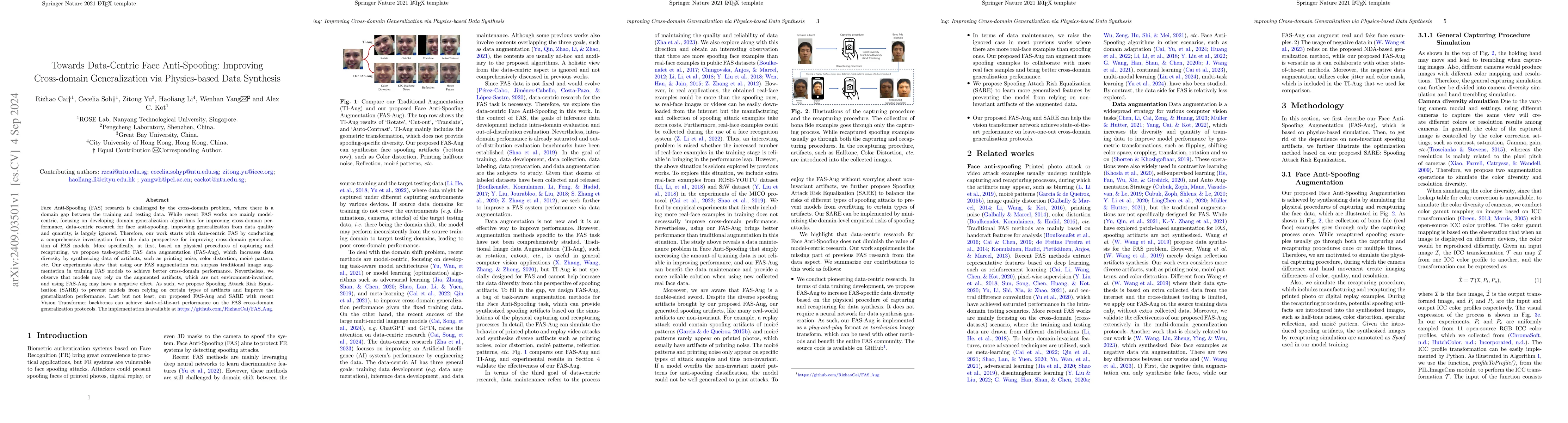 Thumbnail for Towards Data-Centric Face Anti-Spoofing: Improving Cross-domain
  Generalization via Physics-based Data Synthesis