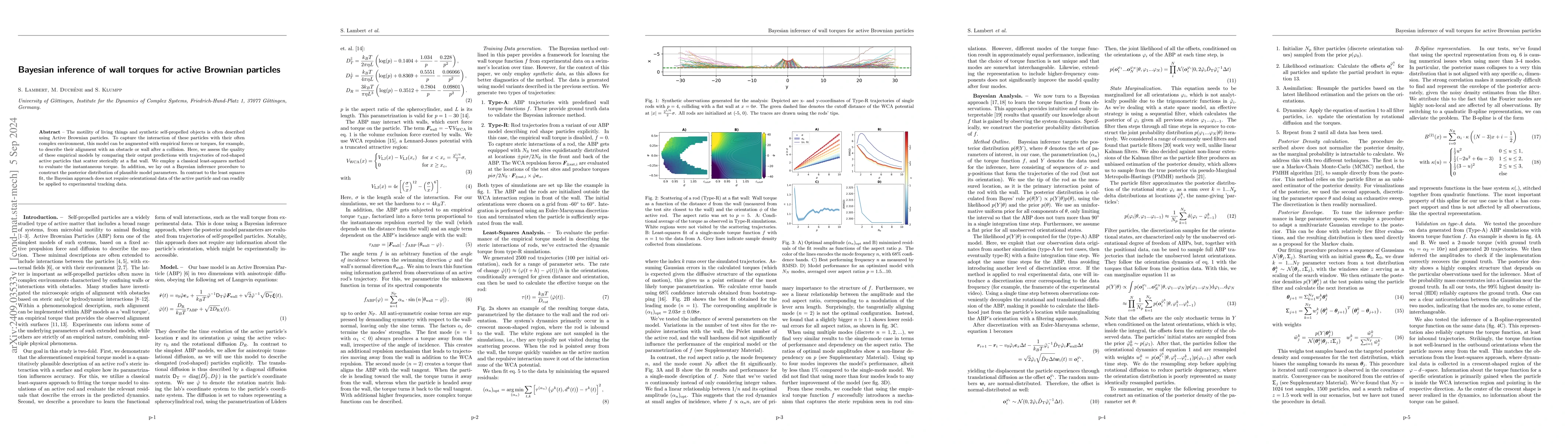 Thumbnail for Bayesian inference of wall torques for active Brownian particles