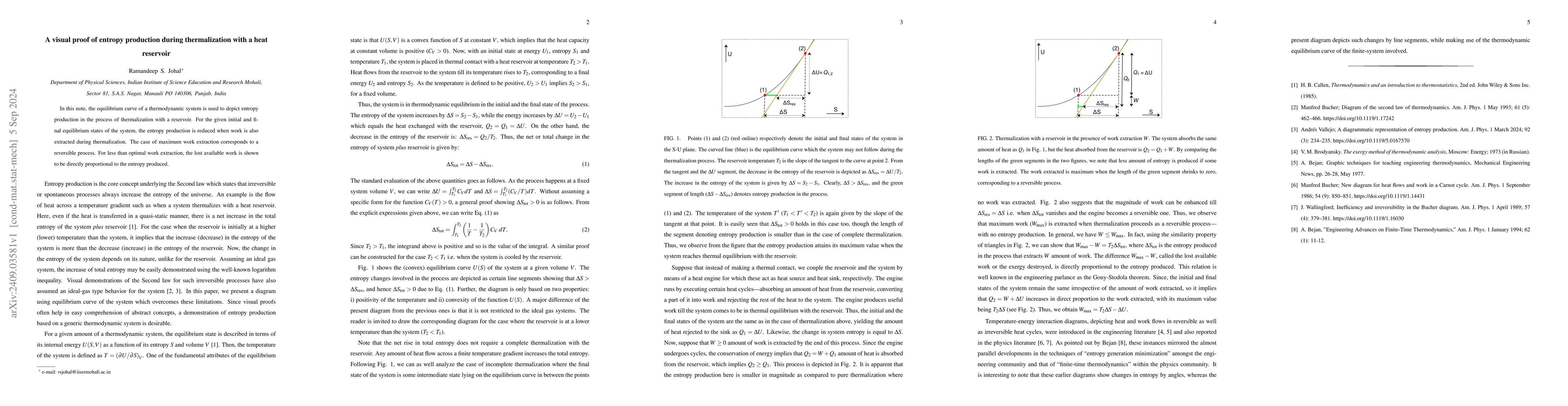 Thumbnail for A visual proof of entropy production during thermalization with a heat
  reservoir