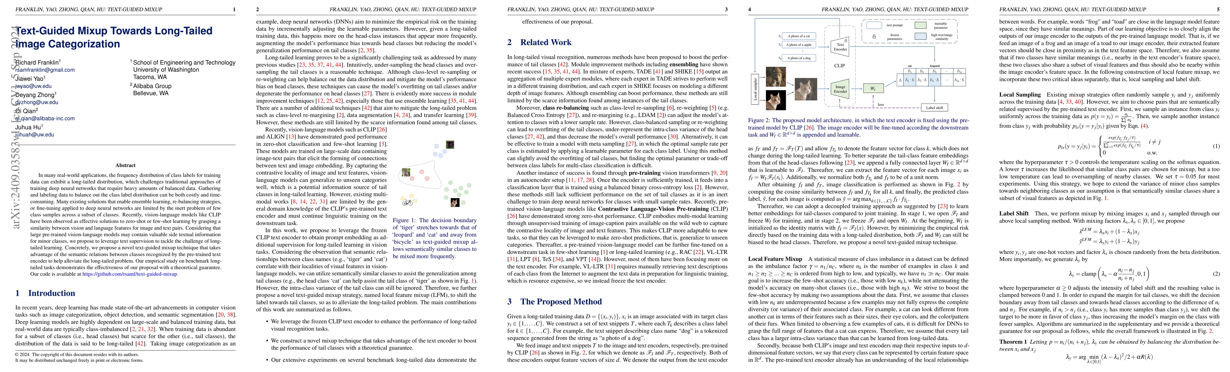 Thumbnail for Text-Guided Mixup Towards Long-Tailed Image Categorization