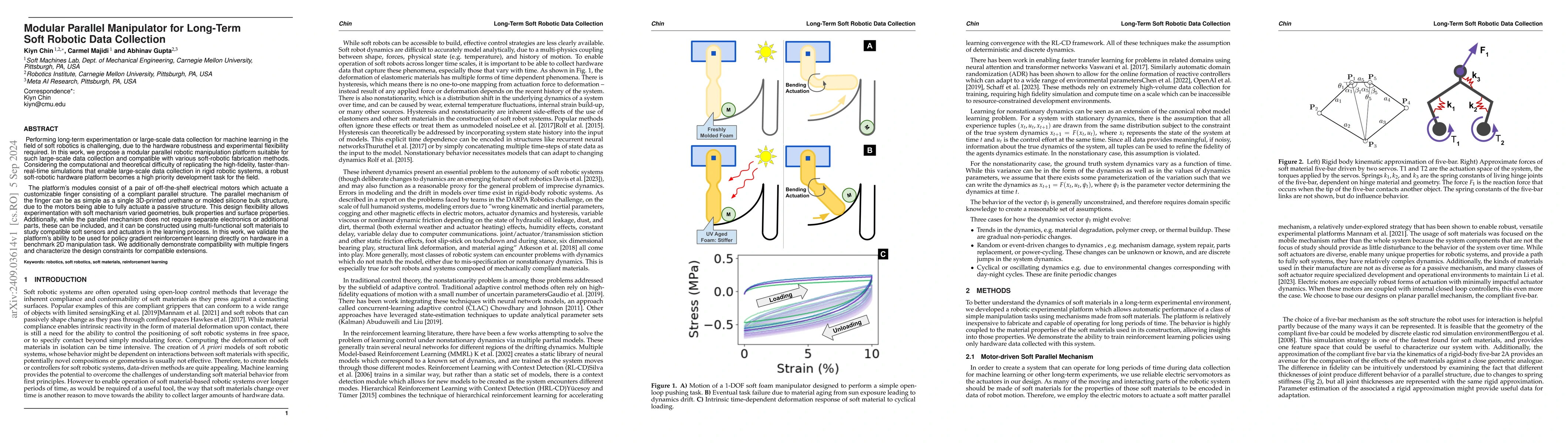 Thumbnail for 1 Modular Parallel Manipulator for Long-Term Soft Robotic Data
  Collection