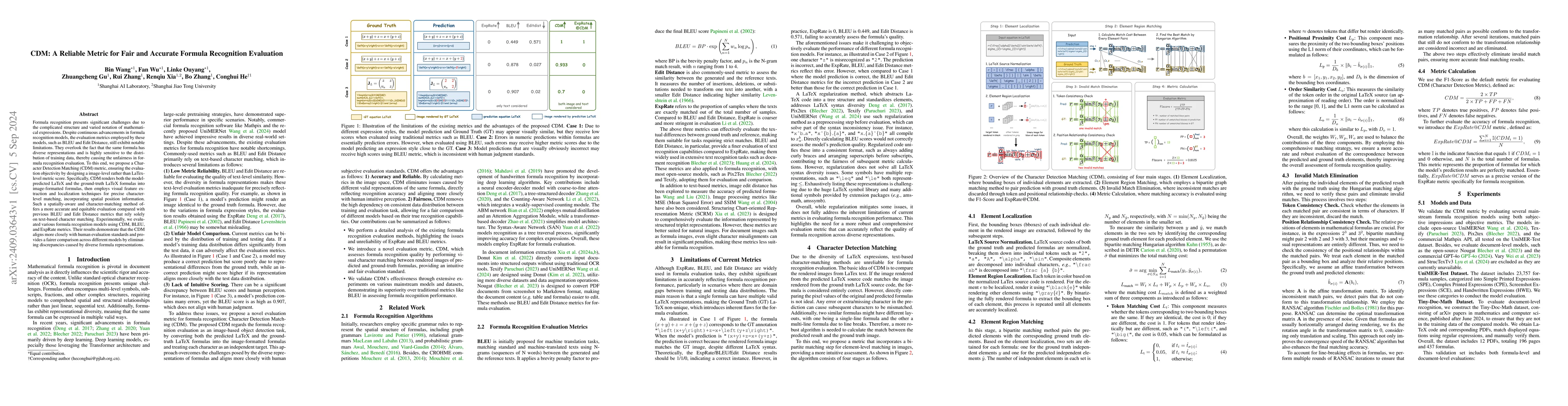 Thumbnail for CDM: A Reliable Metric for Fair and Accurate Formula Recognition
  Evaluation