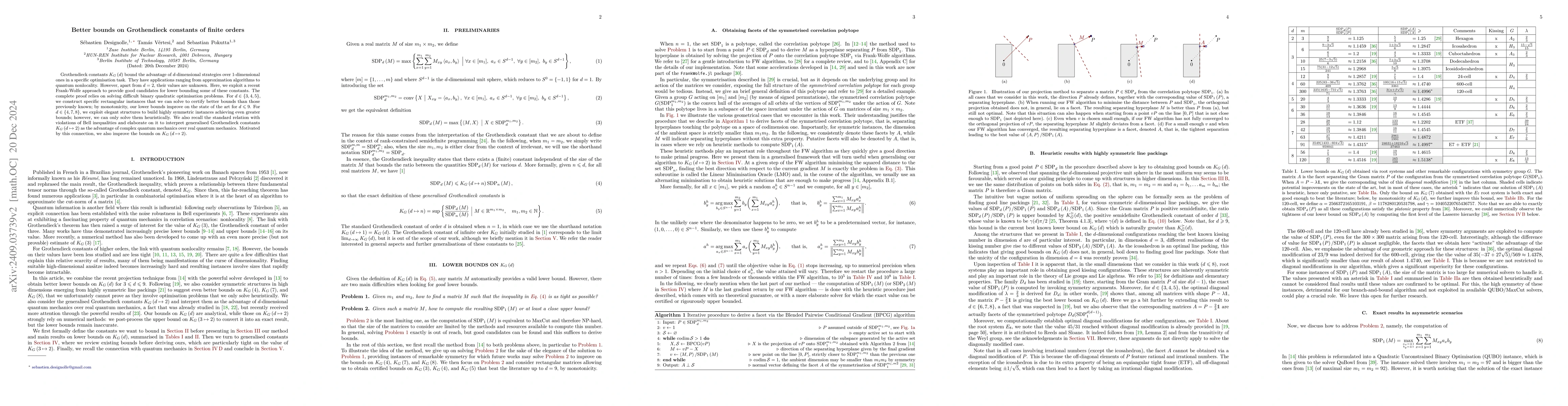 Thumbnail for Better bounds on Grothendieck constants of finite orders
