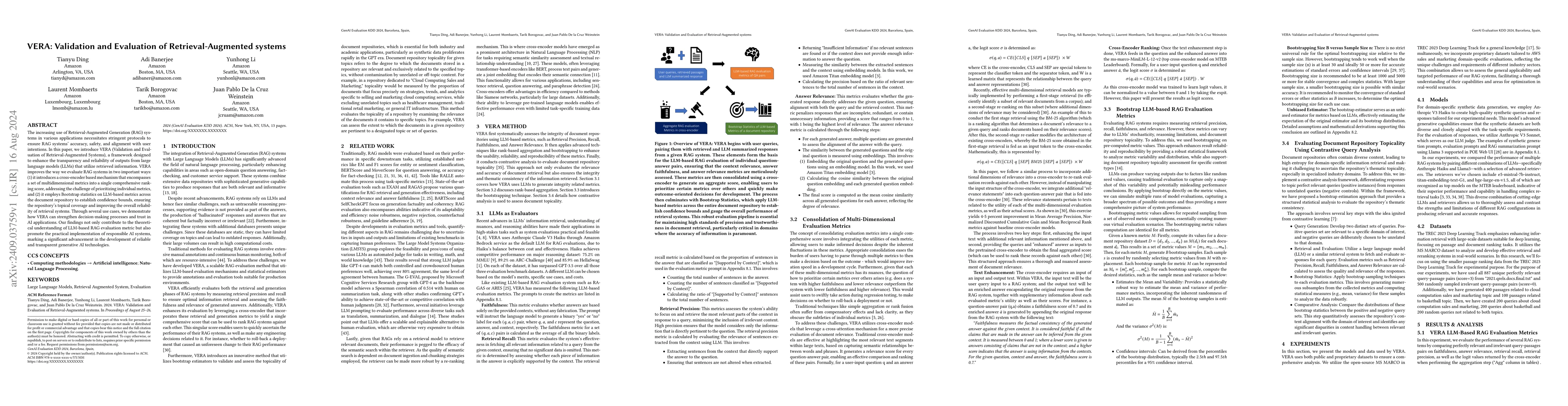 Thumbnail for VERA: Validation and Evaluation of Retrieval-Augmented Systems