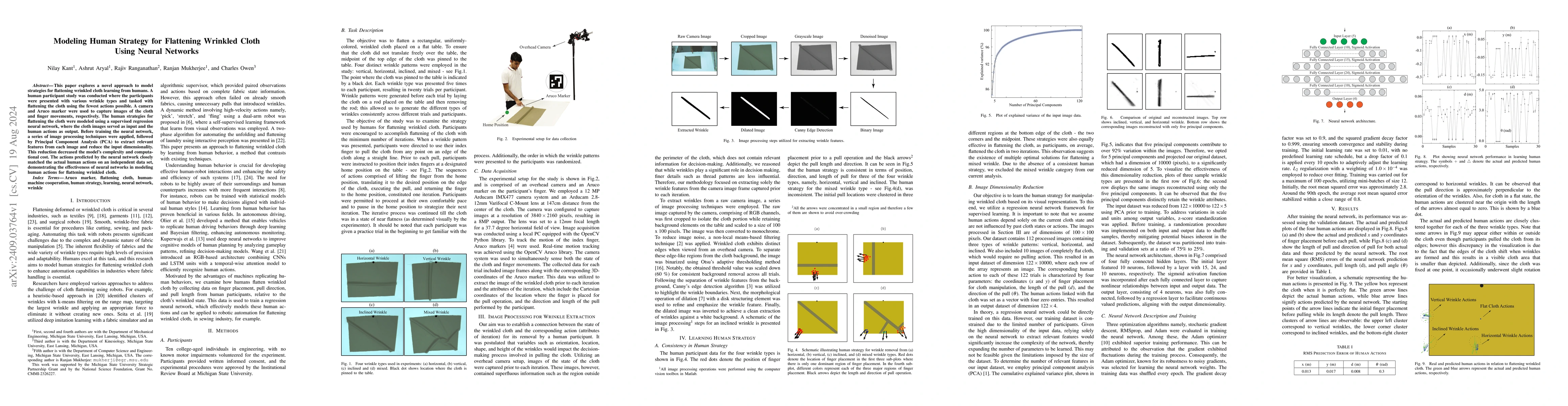 Thumbnail for Modeling Human Strategy for Flattening Wrinkled Cloth Using Neural
  Networks