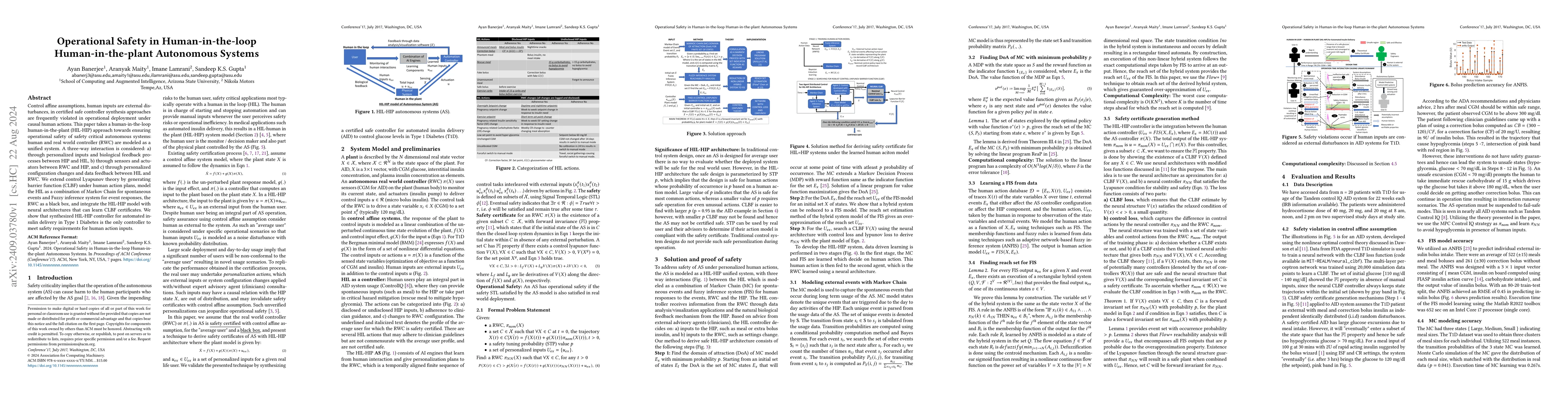 Thumbnail for Operational Safety in Human-in-the-loop Human-in-the-plant Autonomous
  Systems