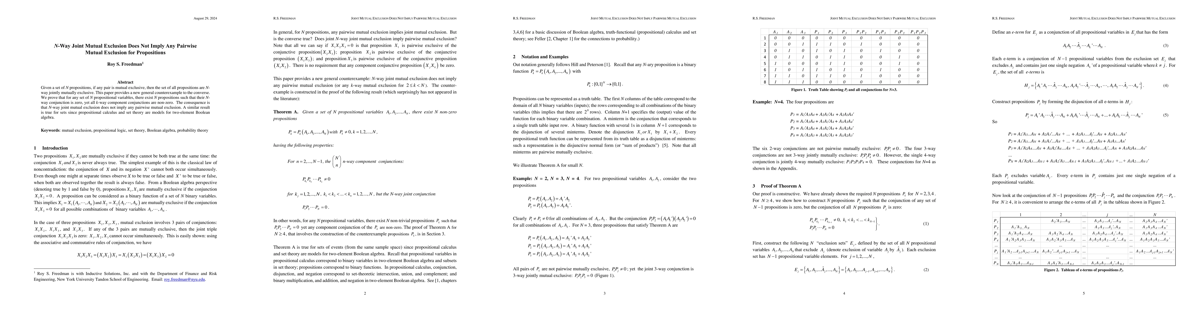 Thumbnail for N-Way Joint Mutual Exclusion Does Not Imply Any Pairwise Mutual
  Exclusion for Propositions