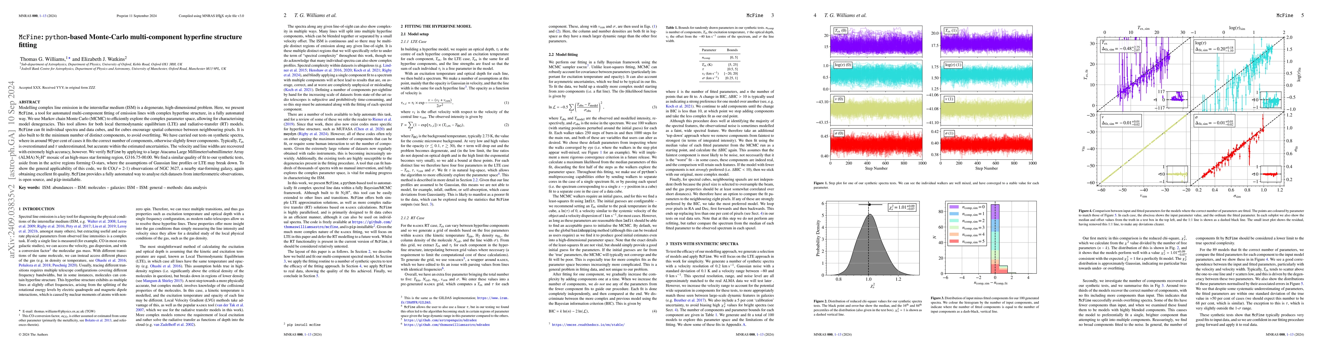 Thumbnail for McFine: python-based Monte-Carlo multi-component hyperfine structure
  fitting