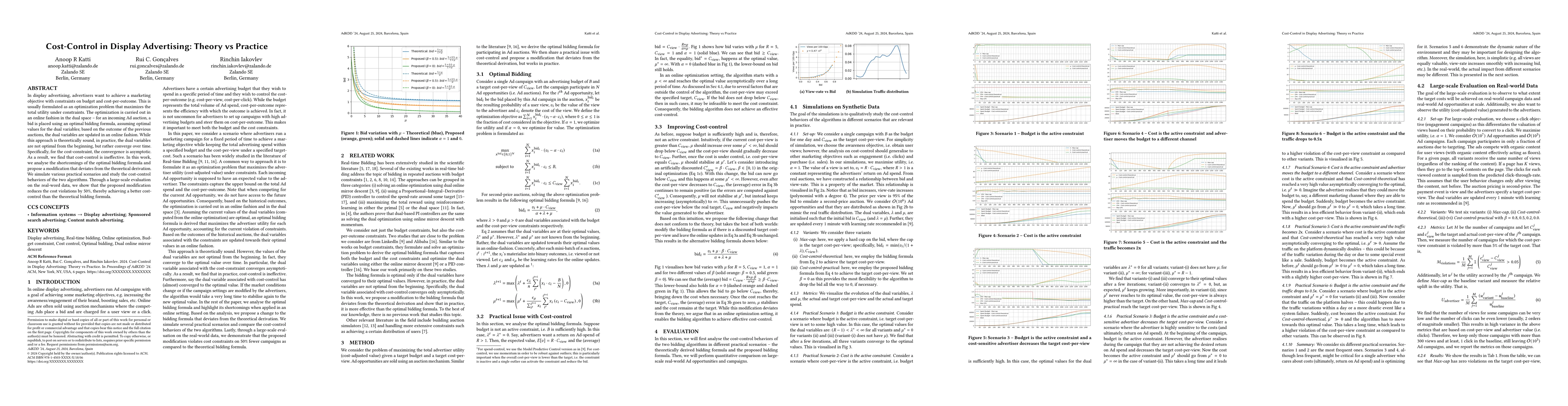 Thumbnail for Cost-Control in Display Advertising: Theory vs Practice
